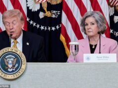 Trump anuncia que la jefa de gabinete de la Casa Blanca, Susie Wiles, ha sido diagnosticada con cáncer de mama en “etapa temprana”