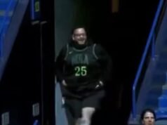 Fanático de la NBA sufre humillante mal funcionamiento de vestuario en momento viral de ‘Dance Cam’