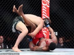 Las ambiciones de título de Lerone Murphy colapsan en UFC Londres, cuando el ruso Movsar Evloev arruina la fiesta frente a la estrella de Oasis, Noel Gallagher, entre la multitud en el O2 Arena.