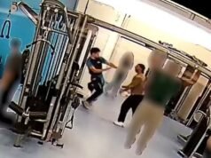 Extraordinario momento: un culturista enfurecido llega a las manos con el personal de un gimnasio de Londres
