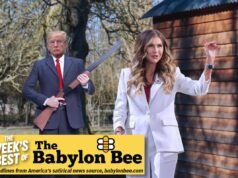 Trump entre lágrimas lleva a Kristi Noem detrás de una pira