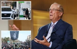 El director ejecutivo de BlackRock, Larry Fink, dice que la guerra con Irán no descarrilará la economía a pesar del aumento de los precios del gas