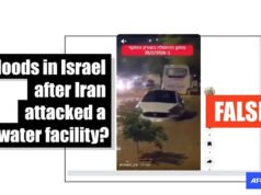 El clip muestra inundaciones durante la tormenta de diciembre, no después del ataque iraní a Israel
