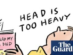 ¿Estoy hablando demasiado por teléfono? La caricatura de Becky Barnicoat.