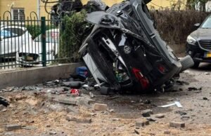 Varios sitios de impacto reportados en el centro de Israel después del bombardeo iraní, uno levemente herido