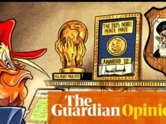 Ben Jennings sobre los continuos ataques de Donald Trump contra Irán – caricatura