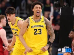 Michigan vence a Wisconsin 68-65 con un triple de Yaxel Lendeborg para avanzar a la final del Big Ten