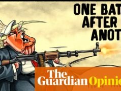 Ben Jennings sobre la petición de Donald Trump de apoyo europeo para su guerra contra Irán – caricatura
