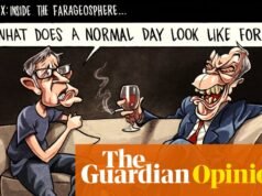 Ben Jennings sobre la creación de contenido de Nigel Farage – dibujos animados