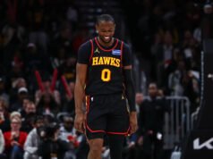 Jonathan Kuminga realiza un tiro de 75 pies, el sexto más largo en el récord de la NBA, mientras los Hawks logran su undécima victoria consecutiva