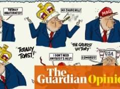 Pete Songi sobre el cambio de postura de Donald Trump hacia Irán – caricatura