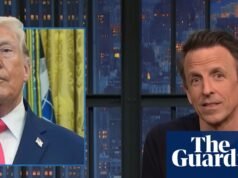 Seth Meyers sobre el “regalo” de Donald Trump desde Irán: “¿Están atrapando al presidente?” » | Resumen de televisión nocturna