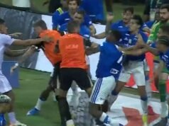 La policía brasileña interviene mientras una pelea masiva resulta en 23 tarjetas rojas; Cruzeiro vs.Atlético Mineiro
