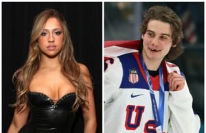 Tate McRae sale exclusivamente con Jack Hughes del equipo de EE. UU.