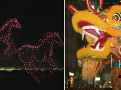 Multitudes se reúnen para el Desfile del Año Nuevo Chino de San Francisco, animan a la Gran Mariscal Olímpica Eileen Gu; espectáculo de drones