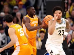 Los Michigan Wolverines número 1 llegan a la Final Four después de vencer al número 6 Tennessee en la victoria masculina Elite Eight más desigual en 37 años.