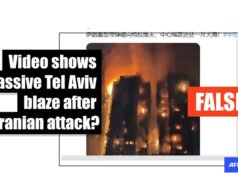 Imágenes del mortal incendio de un edificio en Hong Kong se vinculan falsamente con ataques a Israel