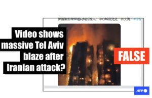 Imágenes del mortal incendio de un edificio en Hong Kong se vinculan falsamente con ataques a Israel