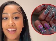 North West estrena uñas largas con púas y piercings