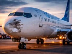 Un Boeing 737 Garuda aterrizó con el morro aplastado. Unos días después, nadie sabe por qué.