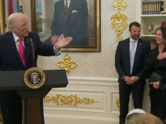 Donald Trump elogia la aparición de la esposa del jefe del DHS, Markwayne Mullin