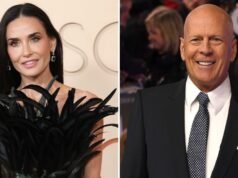 Demi Moore comparte una rara foto de su ex Bruce Willis