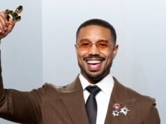 Michael B. Jordan celebra su victoria en el Oscar 2026 en In-N-Out