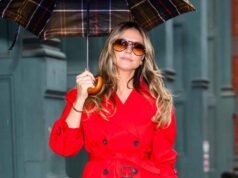 Heidi Klum hace que esta capa “base” de primavera se sienta fresca