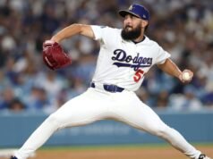 El lanzador de los Dodgers Alex Vesia rinde homenaje a su difunta hija en el primer partido de la temporada