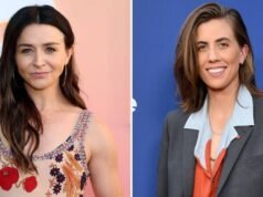 Las estrellas de Grey Caterina Scorsone y ER Fightmaster se dan la mano