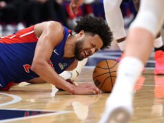 La estrella de los Pistons, Cade Cunningham, se marcha temprano contra los Wizards con espasmos en la espalda