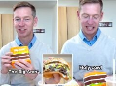 El CEO de McDonald’s, Chris Kempczinski, se burló sin piedad del video viral disfrutando de la hamburguesa Big Arch