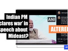 Imágenes manipuladas de la cumbre de NXT muestran falsamente a Modi declarando la guerra a Irán y Pakistán