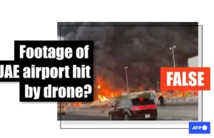 El vídeo muestra un incendio en 2020, no un ataque iraní, en el aeropuerto de Dubái