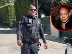 La casa de Rihanna rodeada por la policía mientras continúa la investigación sobre el tiroteo