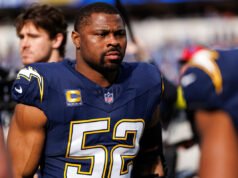 Los Chargers habrían vuelto a contratar a Khalil Mack con una extensión de un año y $18 millones