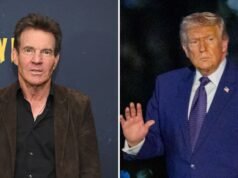 Dennis Quaid denuncia “doble rasero” ante el apoyo de Trump