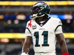 Los Eagles posponen el intercambio del WR AJ Brown por ahora, pero los Rams y los Patriots siguen interesados: informe