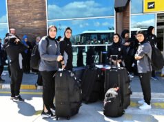 Los futbolistas iraníes llegan al este de Turquía, en la frontera con su país