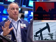 El índice Dow Jones se hunde casi 800 puntos mientras los temores de inflación y la guerra de Irán asustan a Wall Street