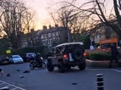 Un ‘ladrón’ con un machete atropellado por un coche en un aparcamiento de Brixton a plena luz del día