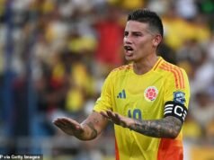 La estrella del fútbol James Rodríguez fue hospitalizada de urgencia después del partido de preparación para el Mundial contra Francia.