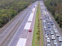Una emergencia médica está provocando un ENORME atasco de 16 kilómetros en la M1, un nuevo golpe para los automovilistas australianos que viajan durante Semana Santa.