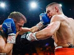 Drama durante la victoria de boxeo de Tim Tszyu porque está mal cortado y Jeff Fenech SALE de la pelea