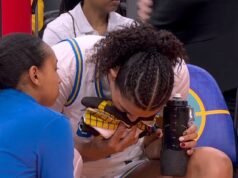 La superestrella de March Madness, Lauren Betts, sufre una misteriosa lesión durante el partido del campeonato nacional