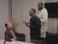 Momento impactante: la controvertida estrella de la NBA, Draymond Green, amenaza con atacar a un hombre en una broma que salió mal