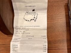 Los fanáticos del Masters quedaron atónitos cuando el recibo revela el impactante precio de la cerveza en Augusta