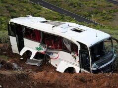Los supervivientes del accidente de autobús que mató a Brit en las Islas Canarias relatan escenas como de “película de terror” y pasajeros “colgados boca abajo del cinturón de seguridad”.