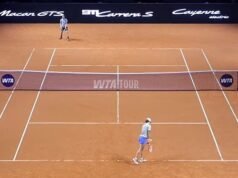 Equipo de cámara de tenis ‘mortificado’ filmado discutiendo la vida sexual de Carol Vorderman en un micrófono caliente durante una transmisión en vivo