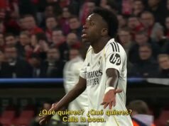 Su compañero de equipo en el Real Madrid, Vinicius Jnr, le dice a Jude Bellingham que “cierre la boca” en una furiosa pelea mientras las estrellas colapsan en la salida de mal humor de la Liga de Campeones.